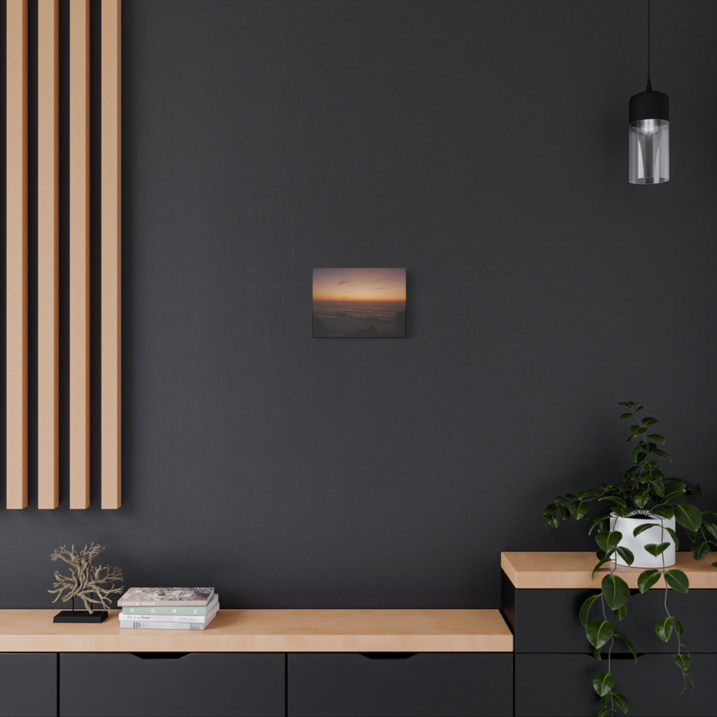 Glowing Cliffs | Matte Canvas Wall Art