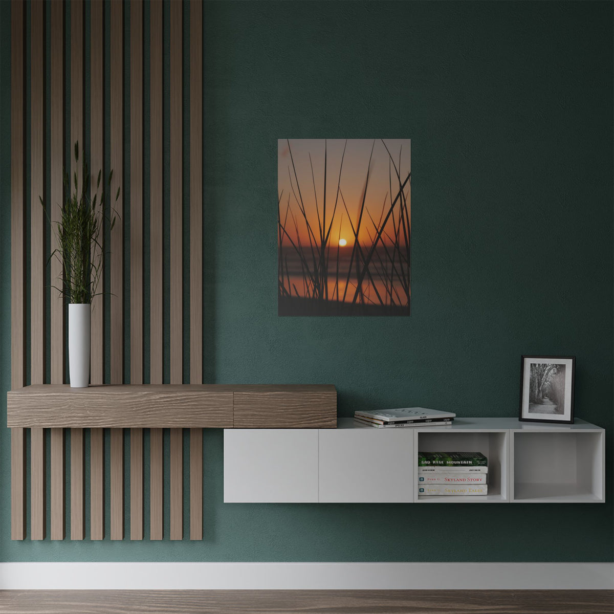 Golden Grass | Satin Print Landscape Wall Art