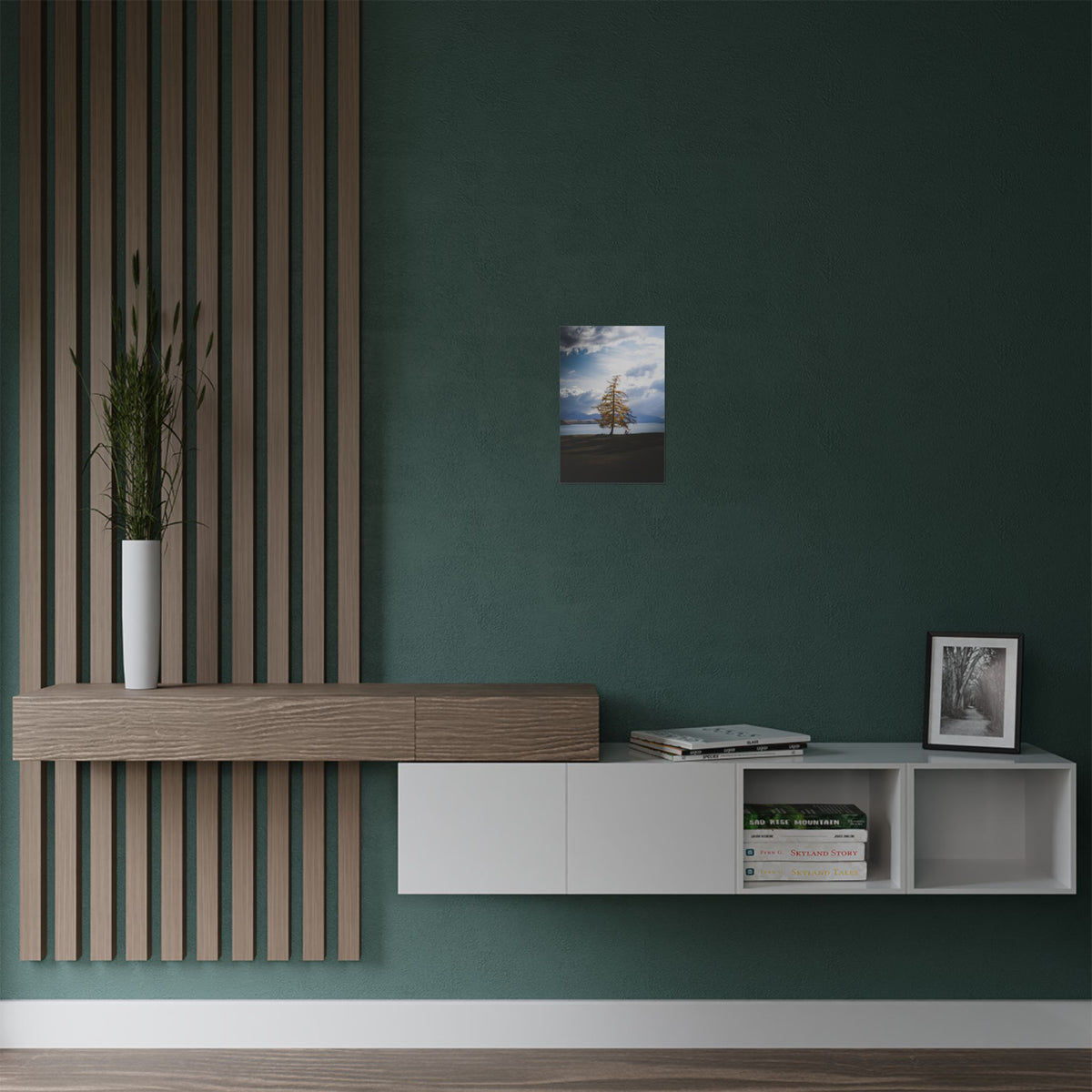 The Lonely Tree | Satin Print Landscape Wall Art