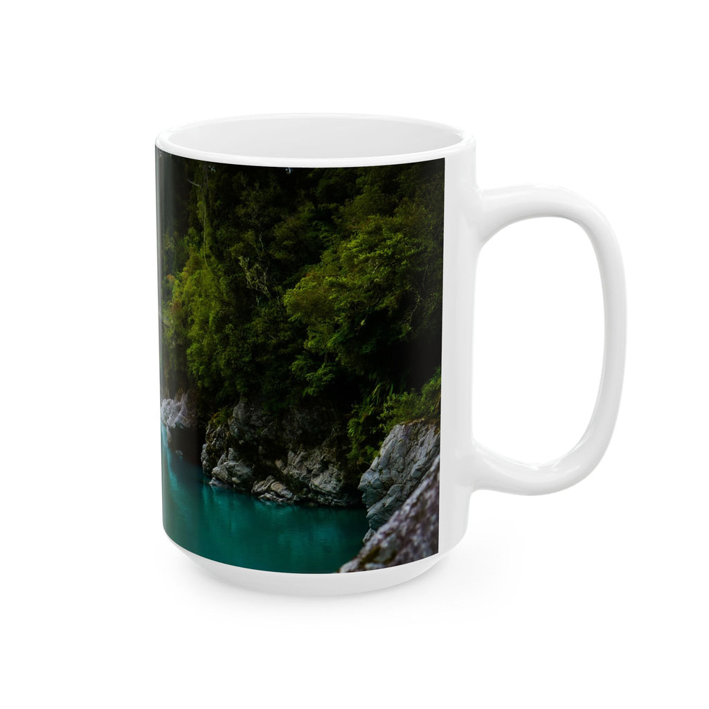 Ceramic Mug, Floral Swing Bridge (11oz, 15oz)
