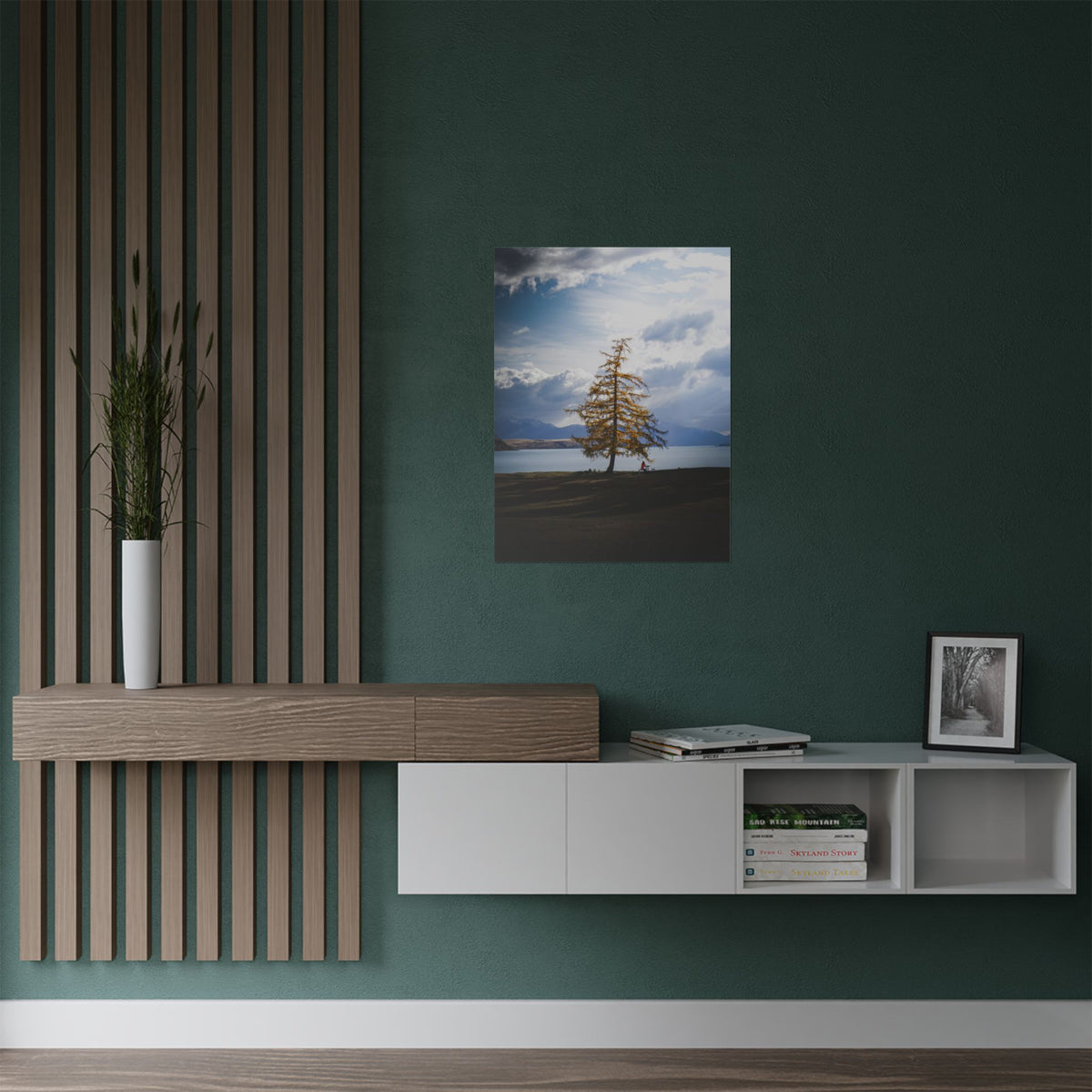The Lonely Tree | Satin Print Landscape Wall Art