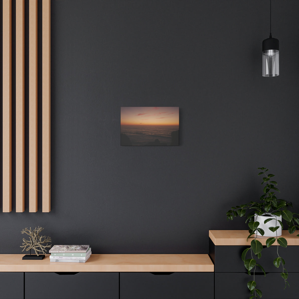 Glowing Cliffs | Matte Canvas Wall Art