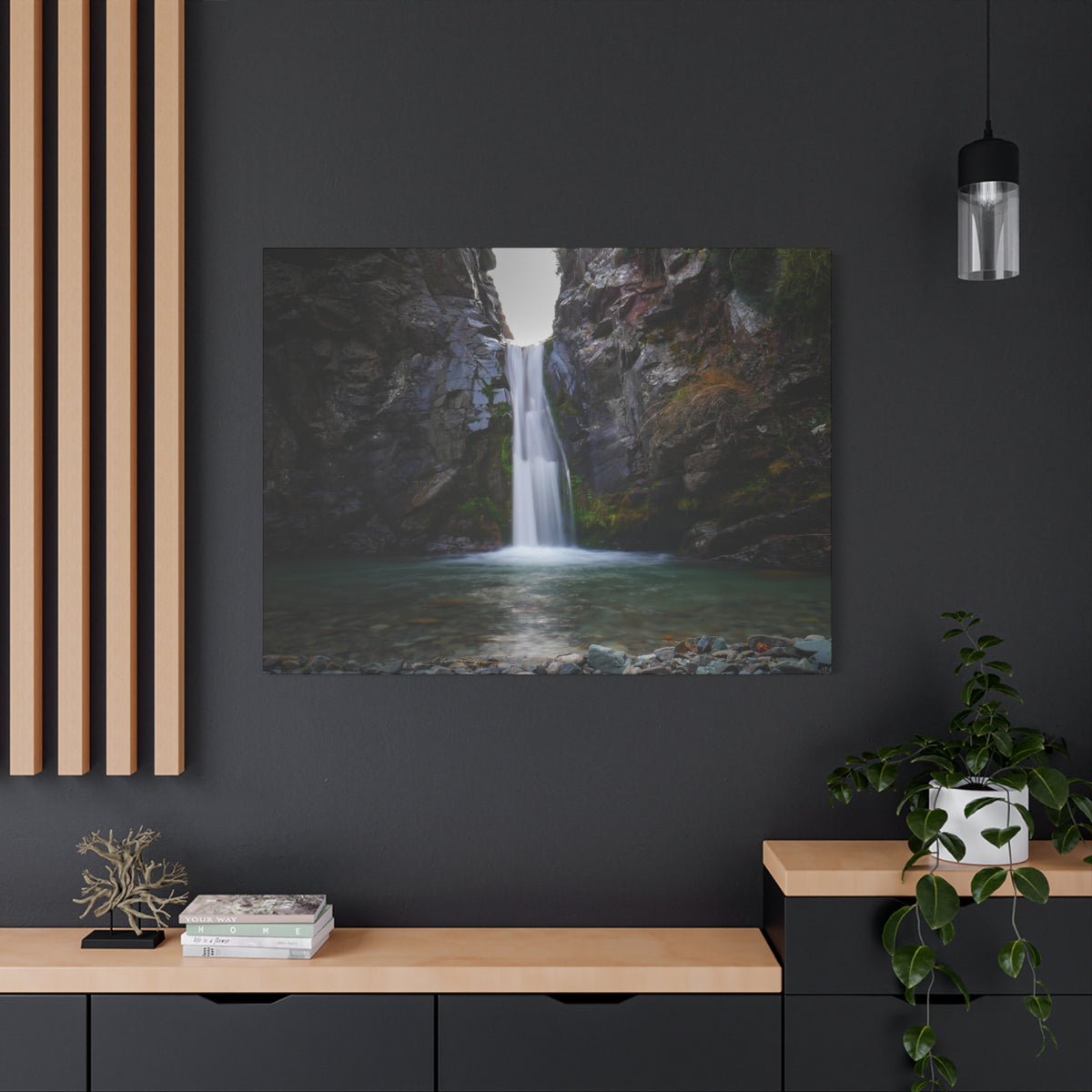 Cavern Falls | Matte Canvas Wall Art