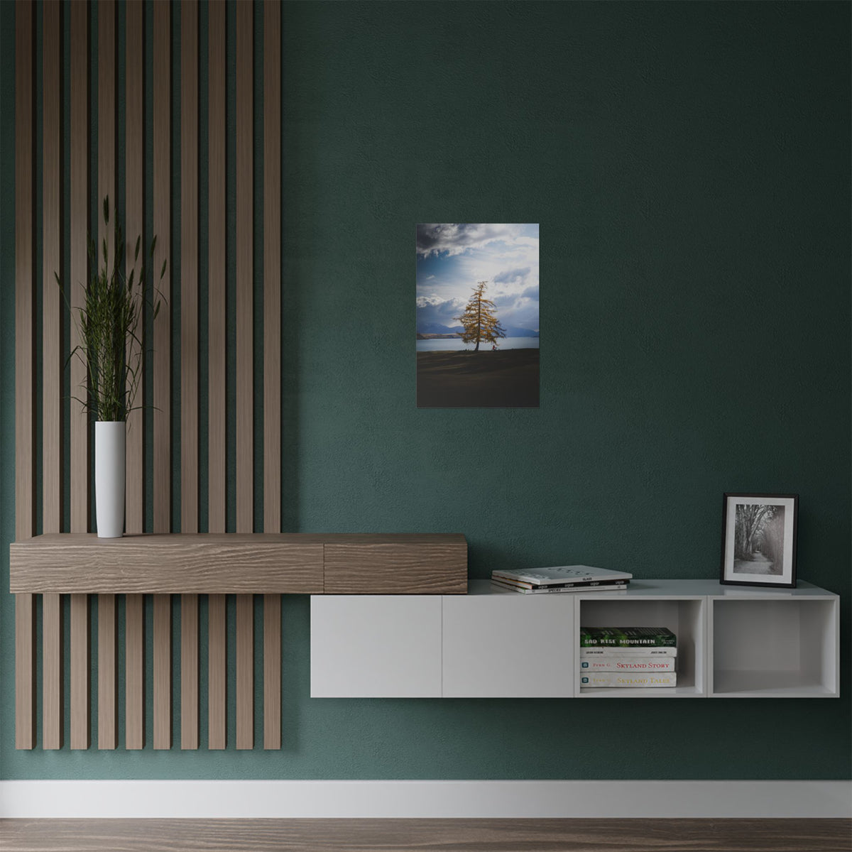 The Lonely Tree | Satin Print Landscape Wall Art