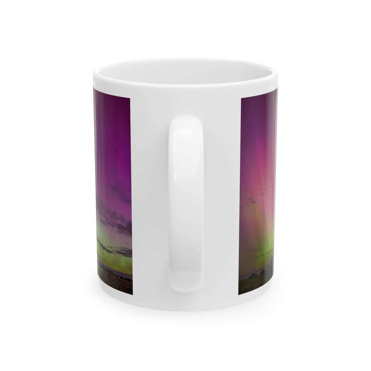 Ceramic Mug, Aurora Landscape (11oz, 15oz)