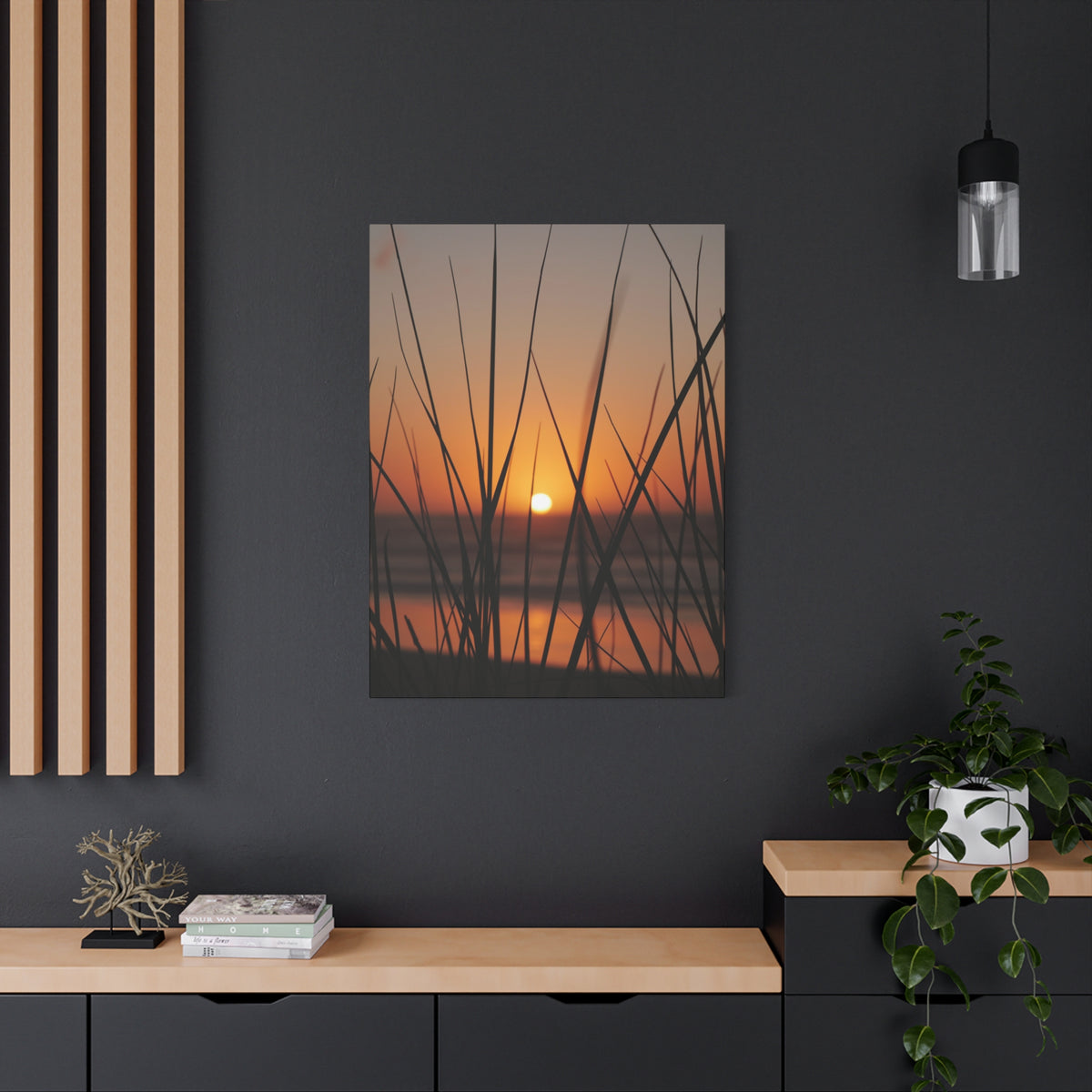 Golden Grass | Matte Canvas Wall Art