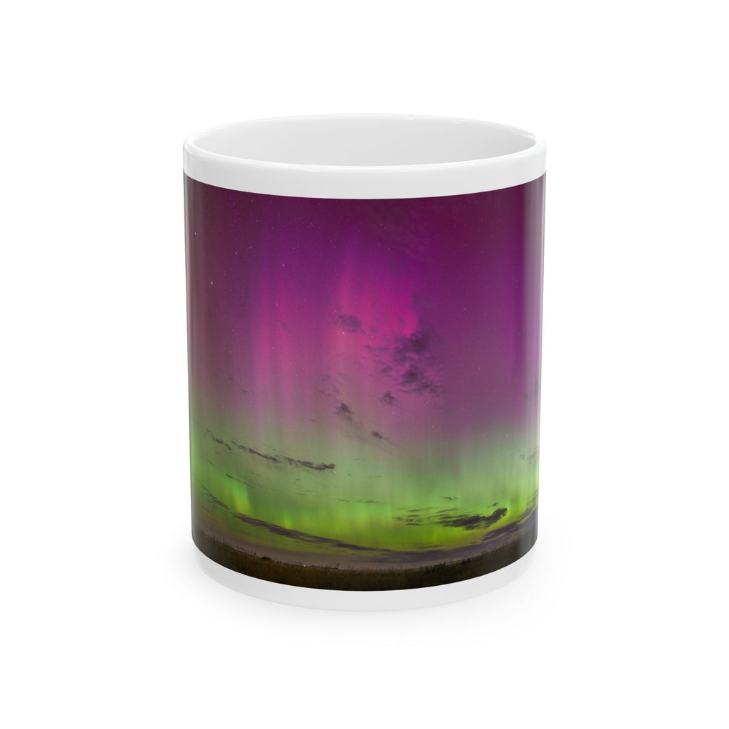 Ceramic Mug, Aurora Landscape (11oz, 15oz)