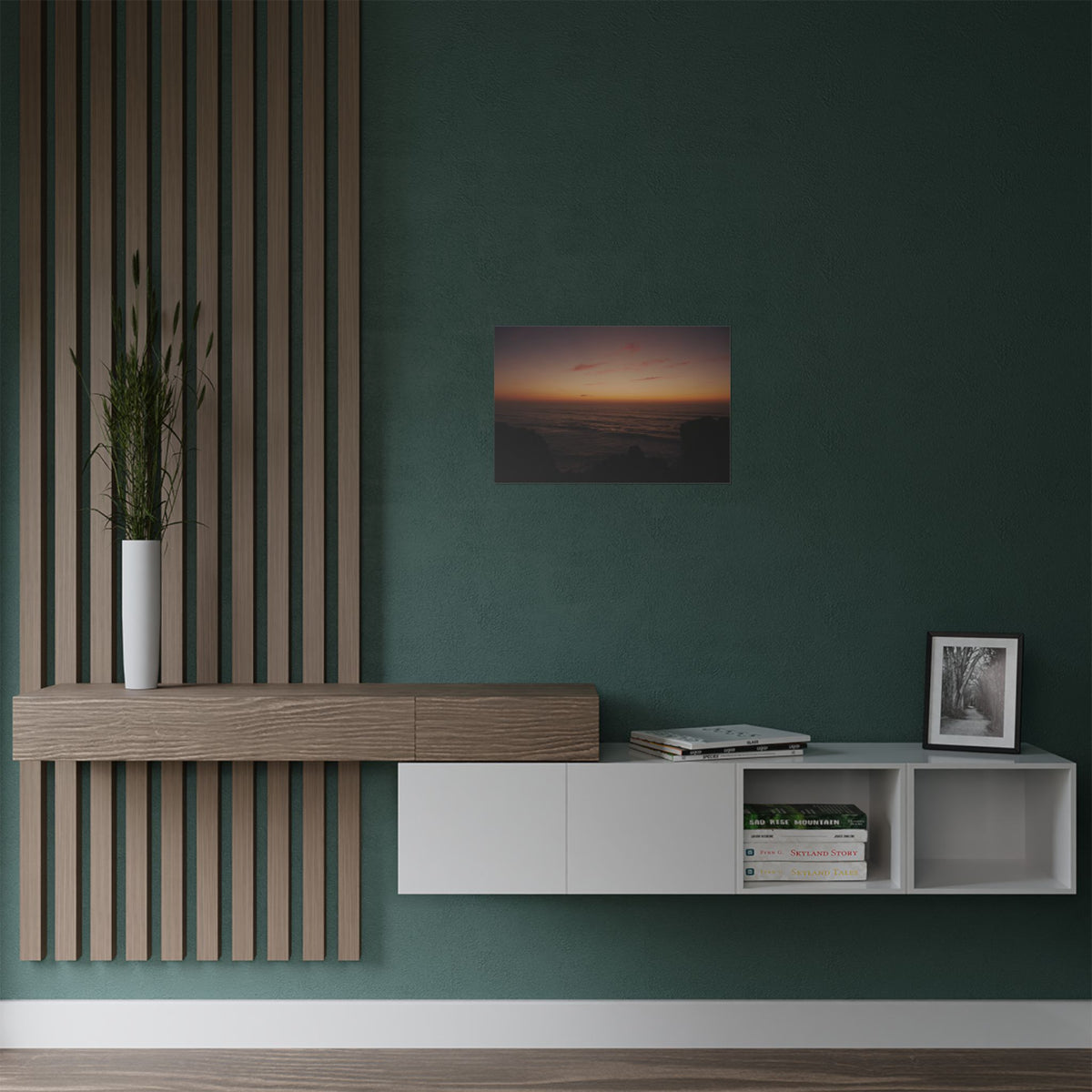 Coastal Sunset Seascape | Satin Print Landscape Wall Art
