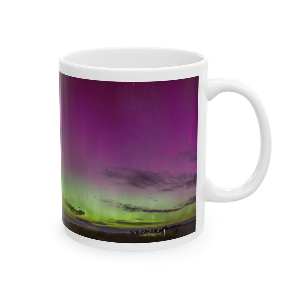 Ceramic Mug, Aurora Landscape (11oz, 15oz)
