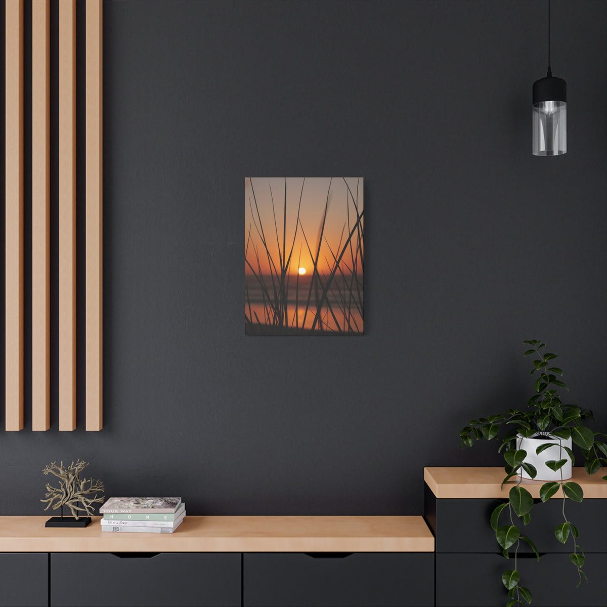 Golden Grass | Matte Canvas Wall Art