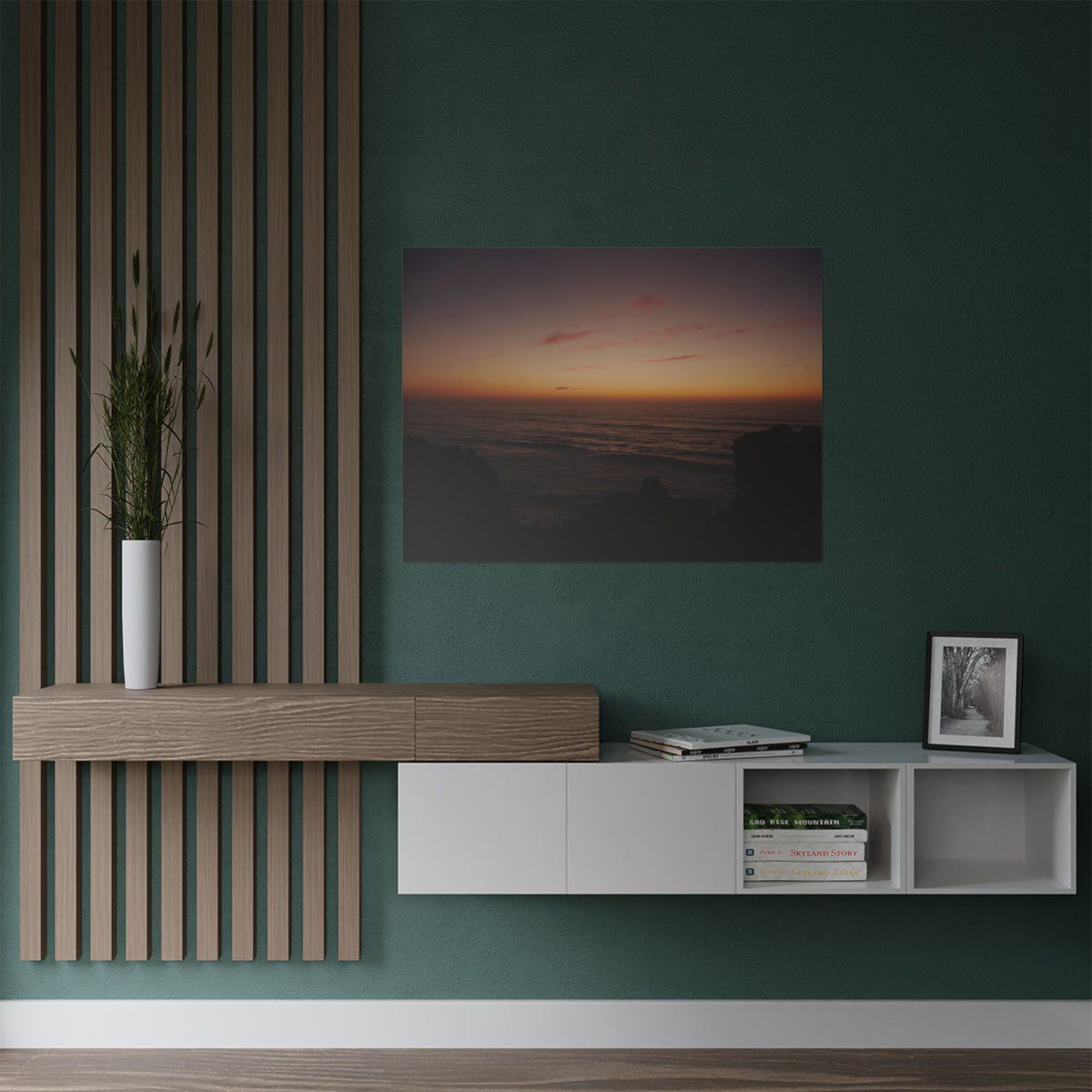 Coastal Sunset Seascape | Satin Print Landscape Wall Art