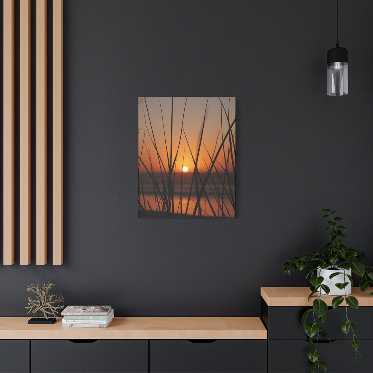 Golden Grass | Matte Canvas Wall Art