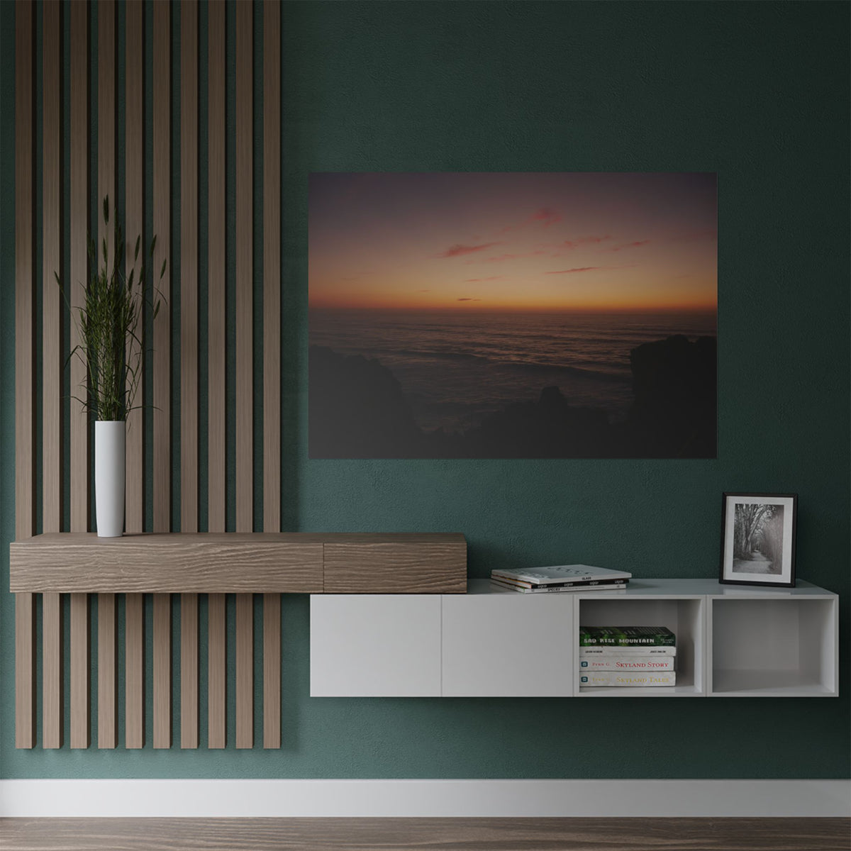 Coastal Sunset Seascape | Satin Print Landscape Wall Art