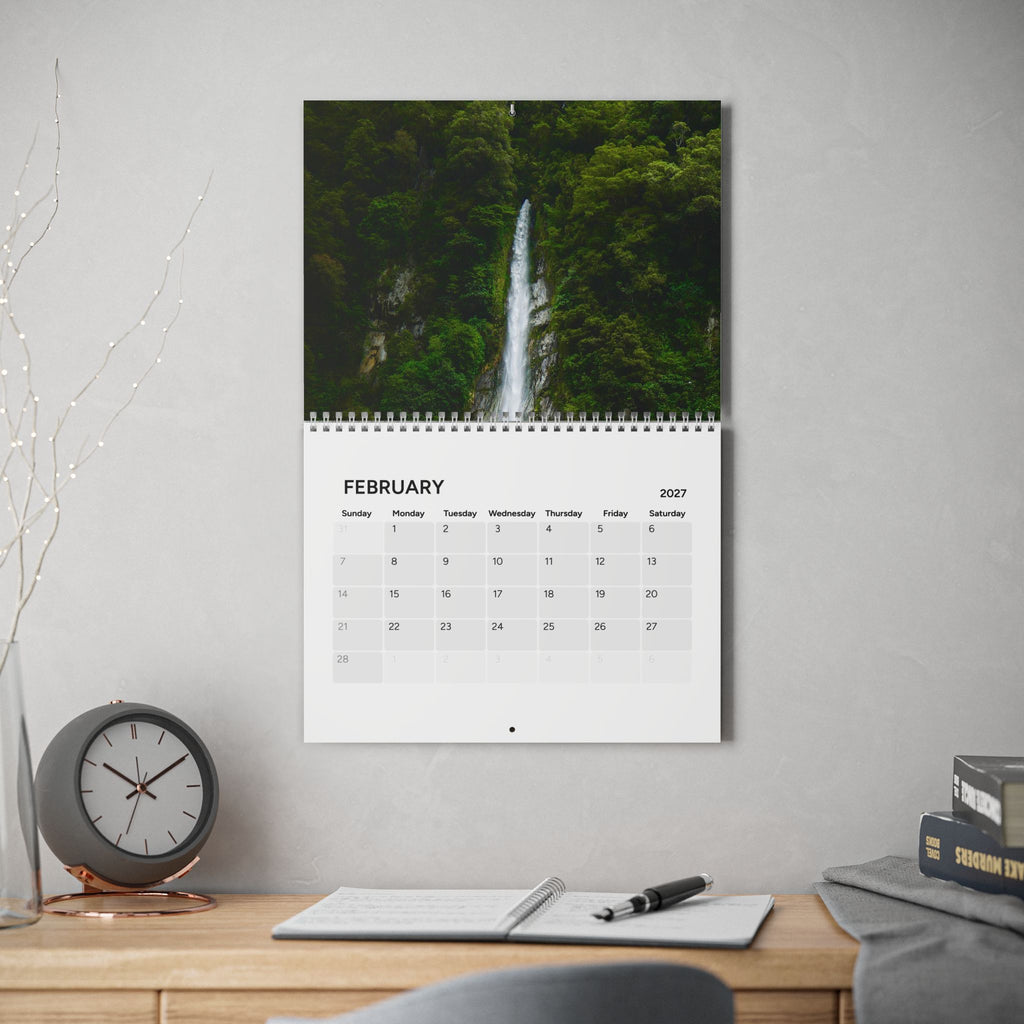 2027 New Zealand  Photography Wall Calendar — Scenic Coastal Landscapes, Monthly Planner