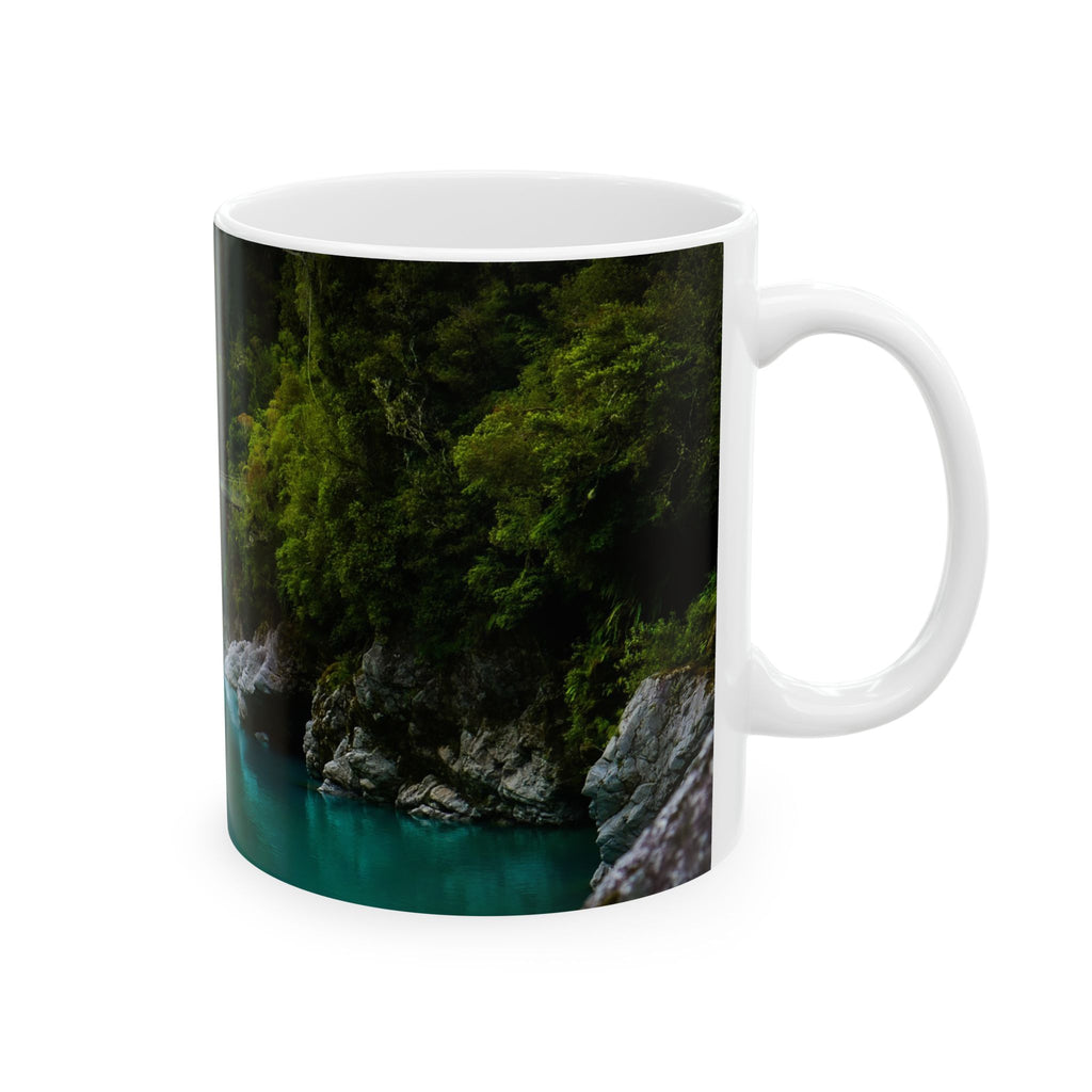 Ceramic Mug, Floral Swing Bridge (11oz, 15oz)