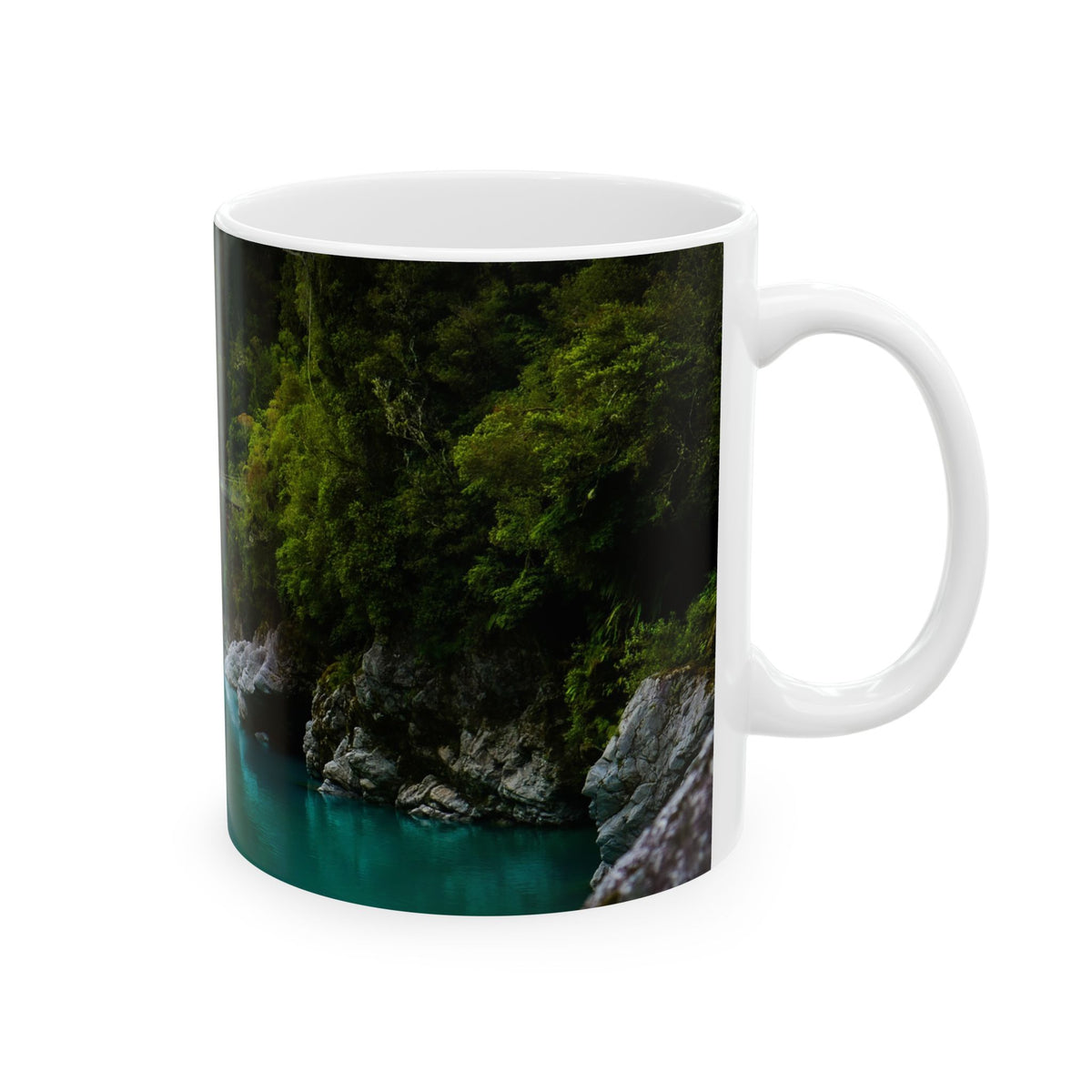 Ceramic Mug, Floral Swing Bridge (11oz, 15oz)