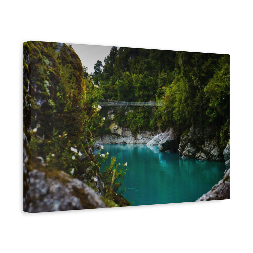 Floral Swing Bridge | Matte Canvas Wall Art