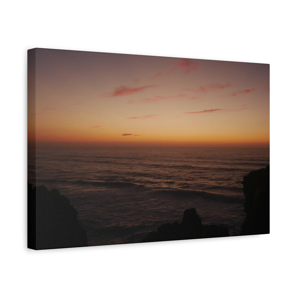 Glowing Cliffs | Matte Canvas Wall Art