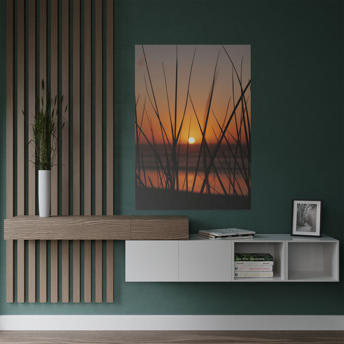 Golden Grass | Satin Print Landscape Wall Art