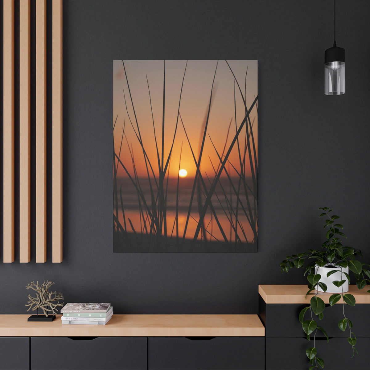 Golden Grass | Matte Canvas Wall Art