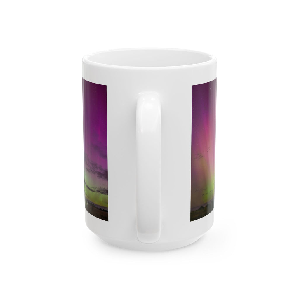 Ceramic Mug, Aurora Landscape (11oz, 15oz)