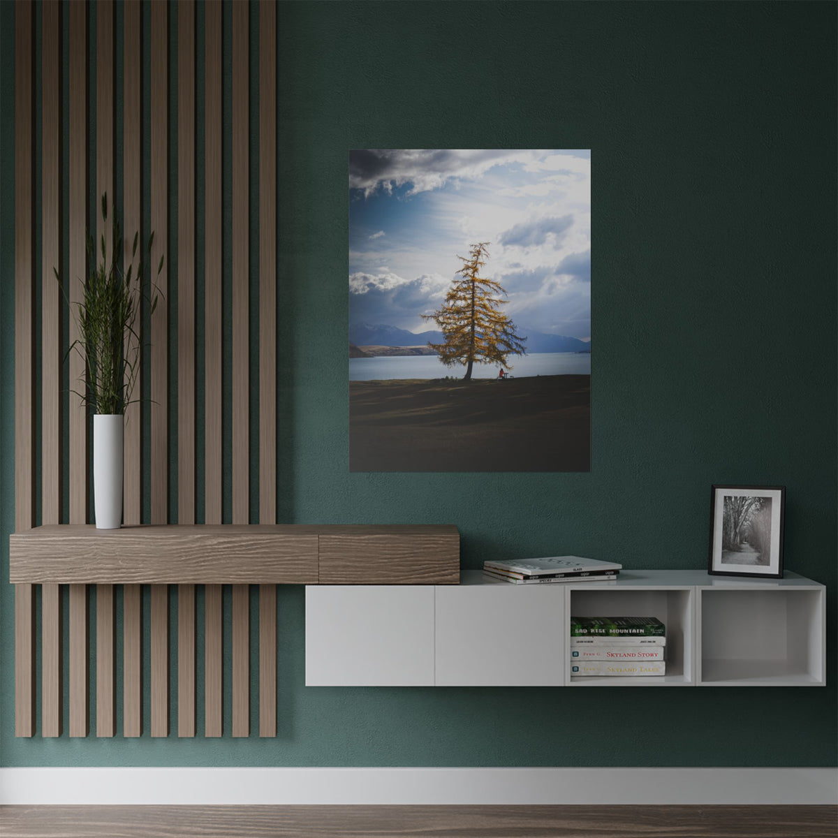 The Lonely Tree | Satin Print Landscape Wall Art