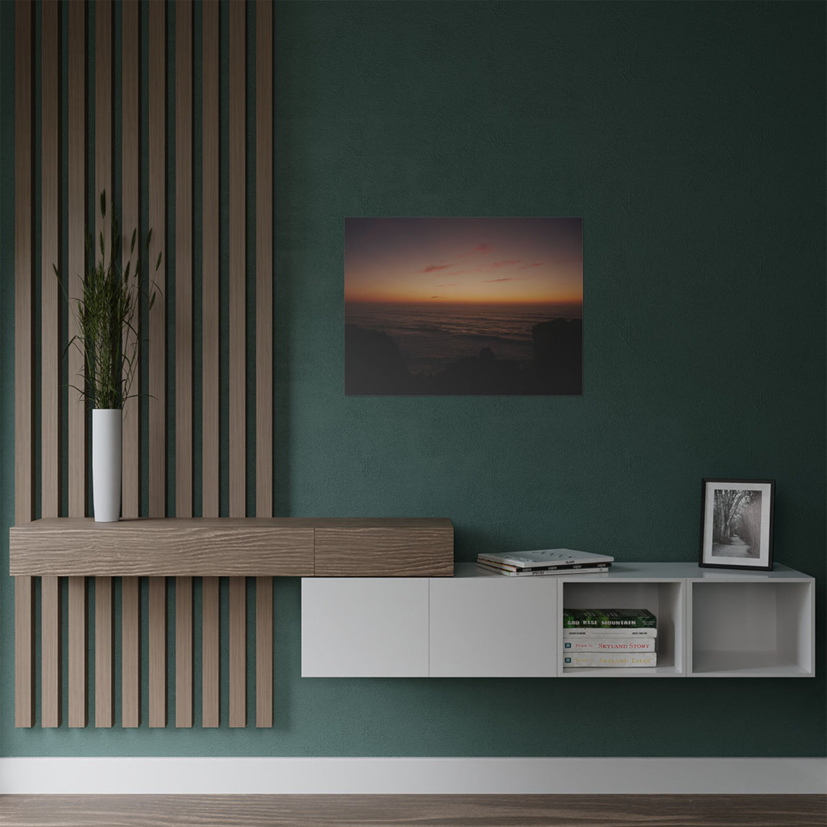 Coastal Sunset Seascape | Satin Print Landscape Wall Art