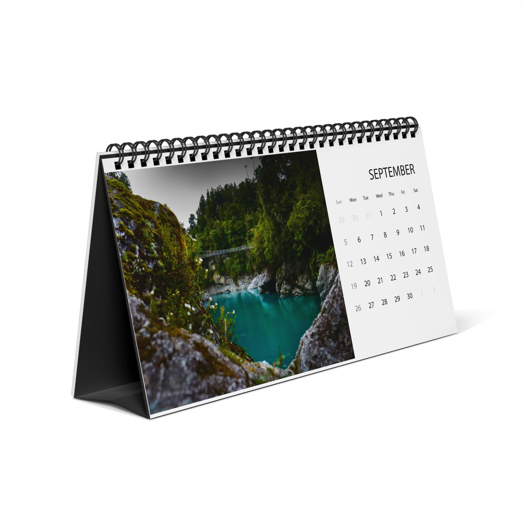 Desktop Calendar | Landscapes of New Zealand (2027 grid)