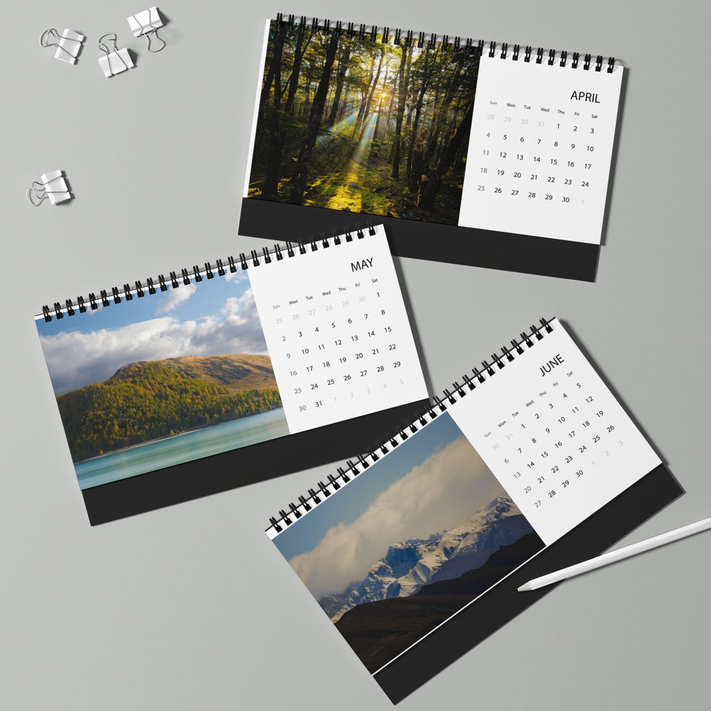 Desktop Calendar | Landscapes of New Zealand (2027 grid)