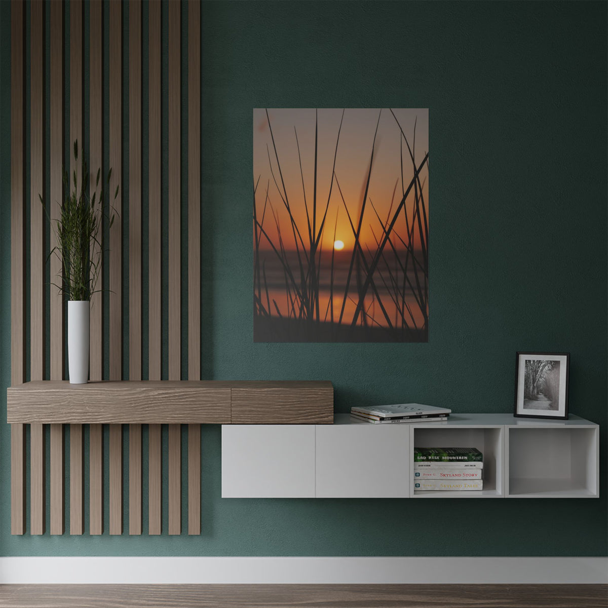 Golden Grass | Satin Print Landscape Wall Art