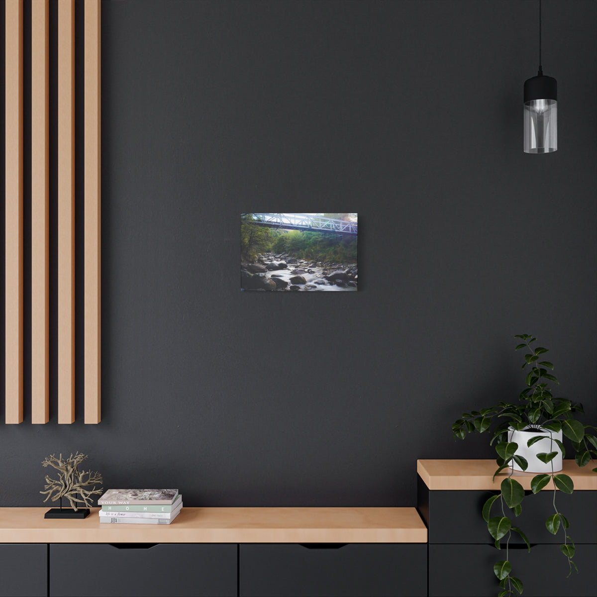 Riverway Bridge | Matte Canvas Wall Art