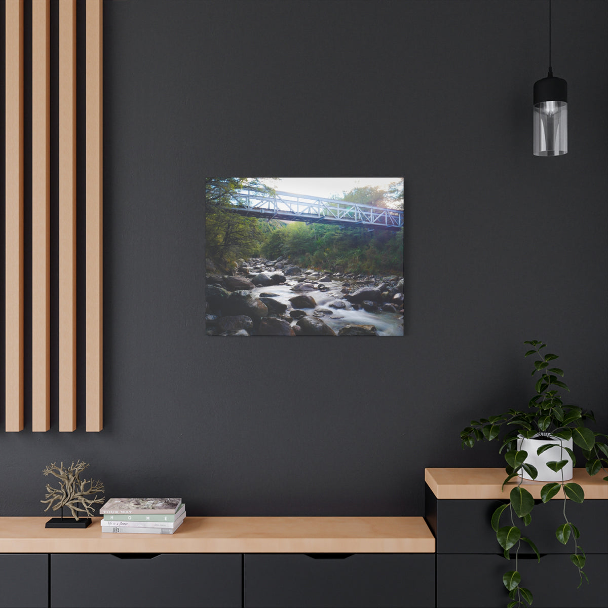 Riverway Bridge | Matte Canvas Wall Art