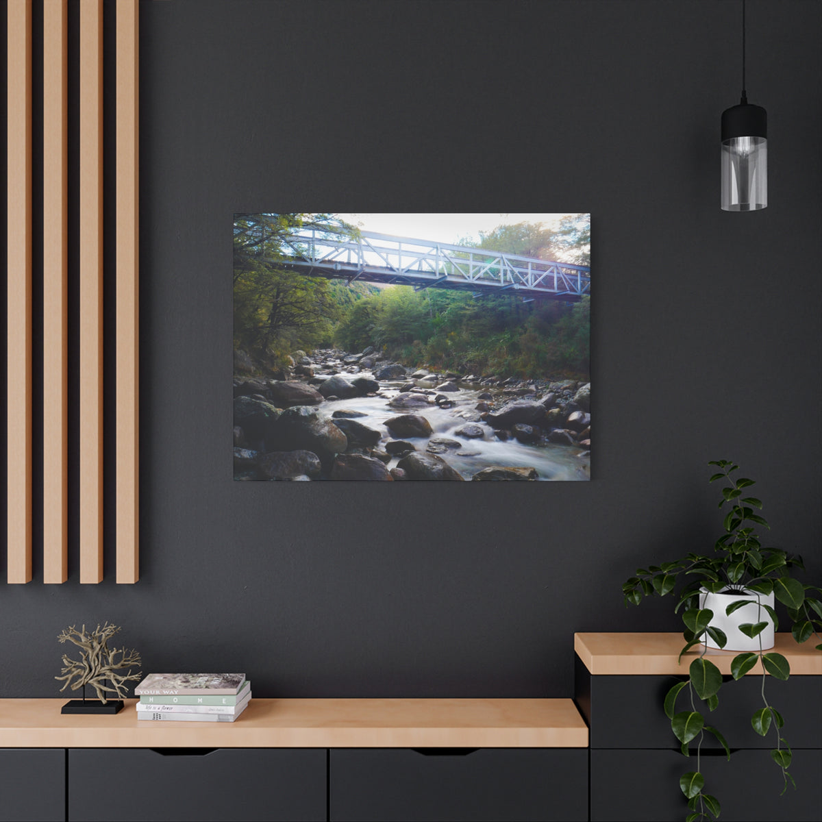 Riverway Bridge | Matte Canvas Wall Art