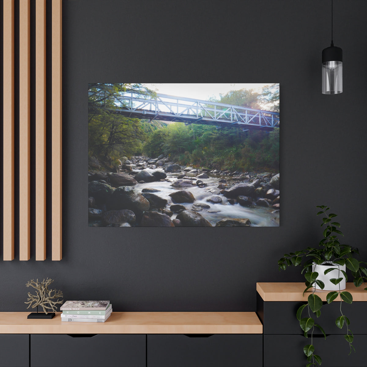 Riverway Bridge | Matte Canvas Wall Art